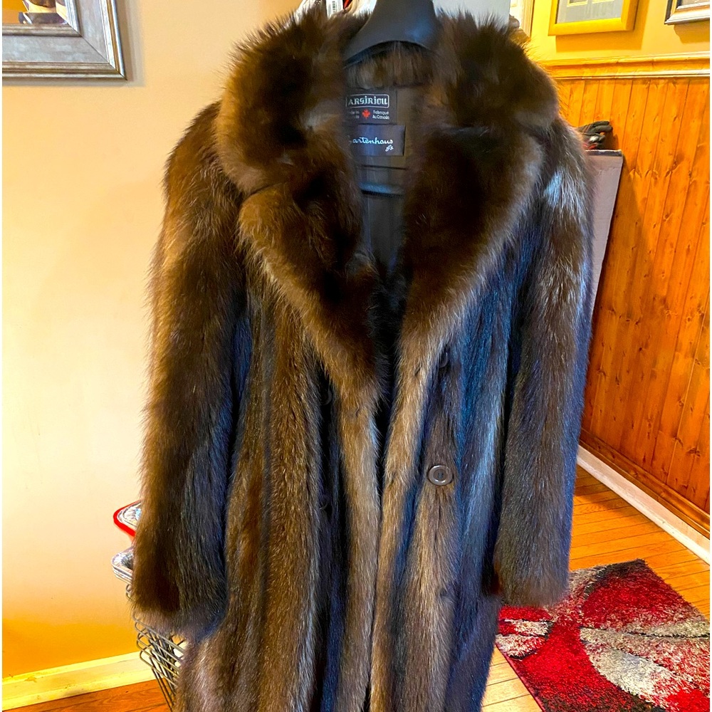 Man raccoon coat
